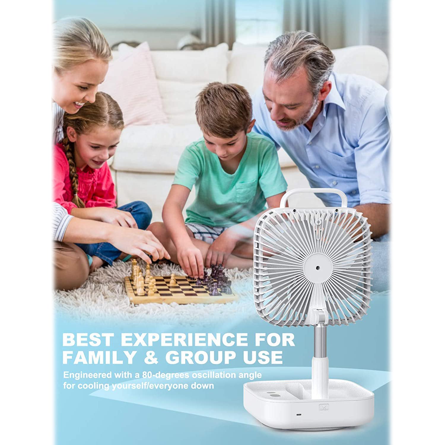 4 Speeds Portable Foldaway Fan Marketable Cheap Pice