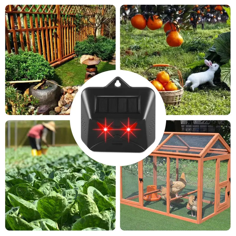 Red LED Light Waterproof Predator Repellent for Gardens Pices For Sale