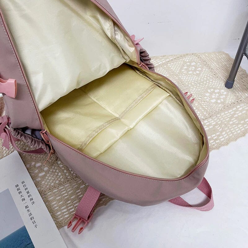 Cute Waterproof Multi-Pocket Women Backpacks with Bear Doll Clearance Good Selling