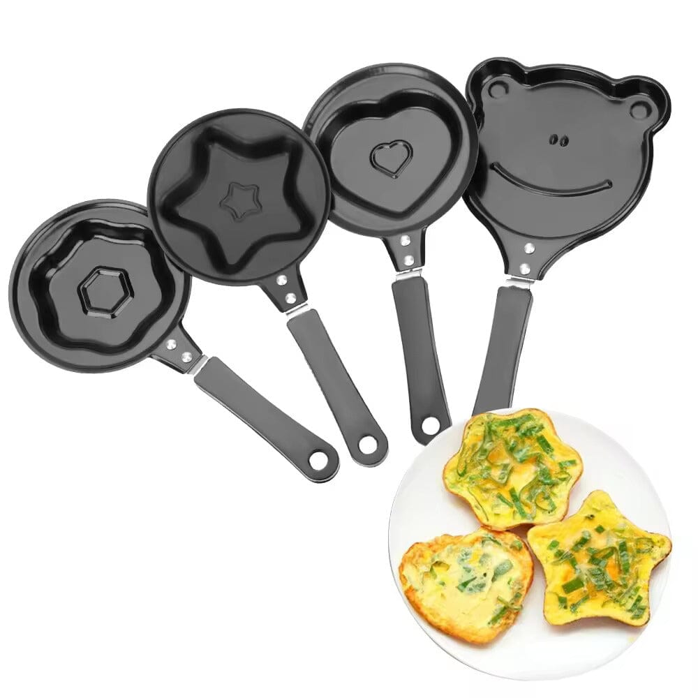 4-Piece Set: Breakfast Egg Omelet Pancake Flip Non-Stick Pan Clearance Sast