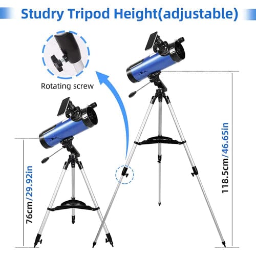 Telescope for Beginner 114mm Aperture 500mm AZ Mount Astronomical Reflector Clearance Official