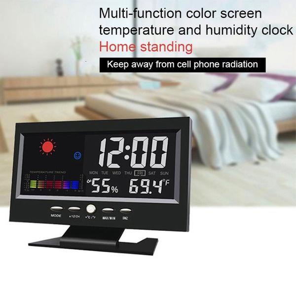 LCD Color Screen Digital Backlight Snooze Alarm Clock Clearance Store Sale Online