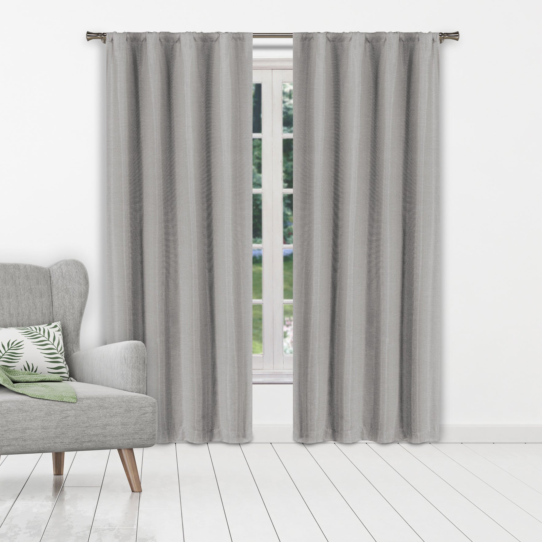 Set of 2: Heavy Solid Textured Blackout Thermal Window Curtain Pair Panel With Credit Card Cheap Online