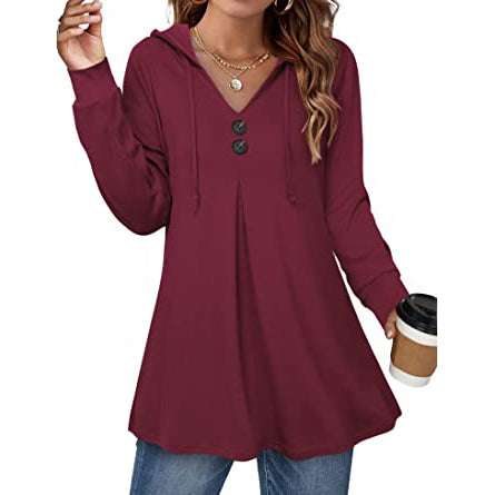 Women's Long Sleeve Hooded Tunic Tops Free Shipping Pick A Best