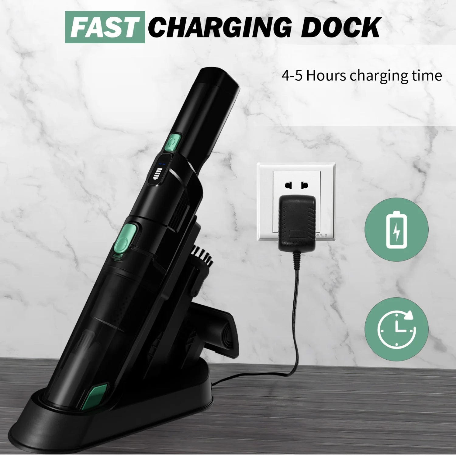 WHALL Handheld Cordless Vacuum, Portable Vacuum with 15KPA Suction, Fast Charging, EV-H061 (New) Free Shipping Online