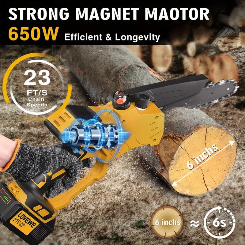 6 Cordless Mini Chainsaw Inexpensive Sale Online