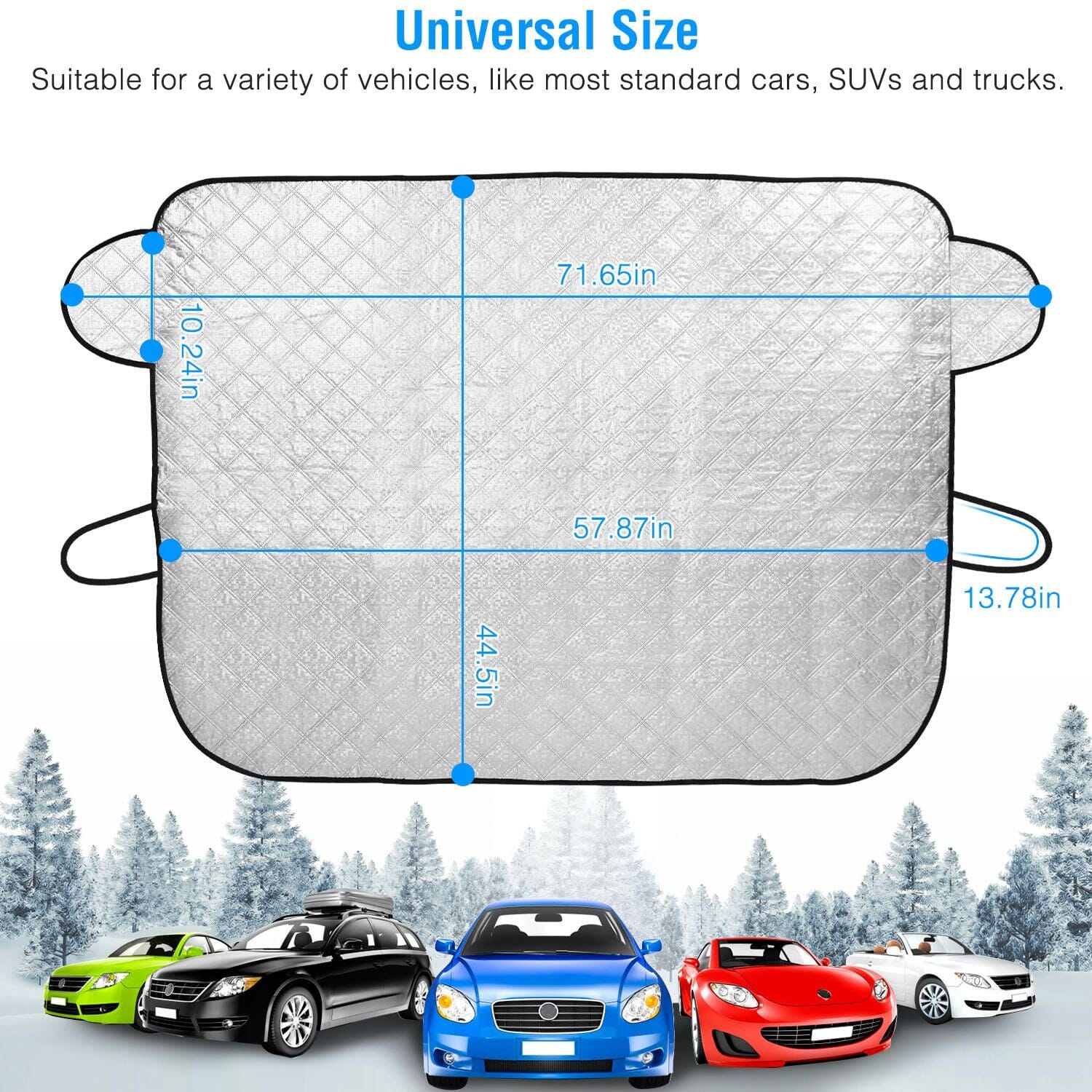 Car Windshield Snow Cover Wind-Proof Magnetic With Credit Card Cheap Pice