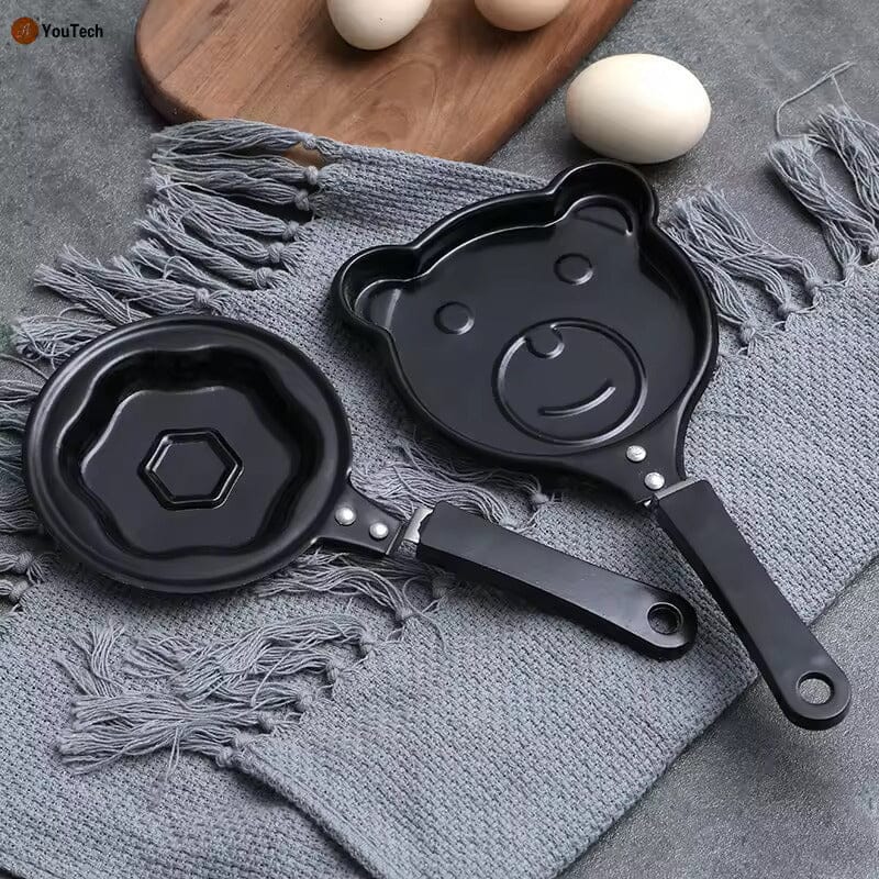 4-Piece Set: Breakfast Egg Omelet Pancake Flip Non-Stick Pan Clearance Sast