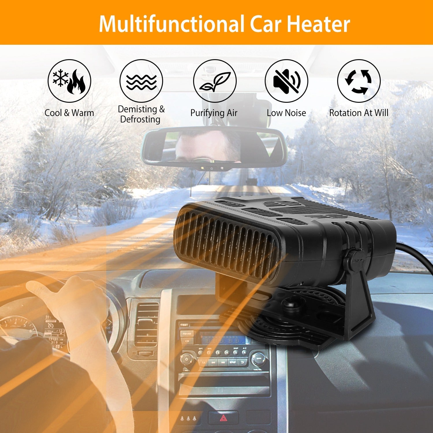 Portable Car Heating Fan Best Pices Sale Online