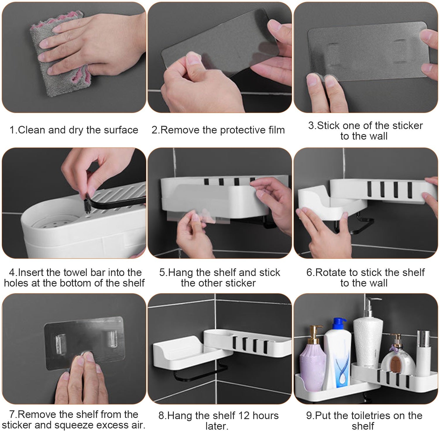 180° Rotatable Bathroom Corner Caddy Shelf Outlet Pices