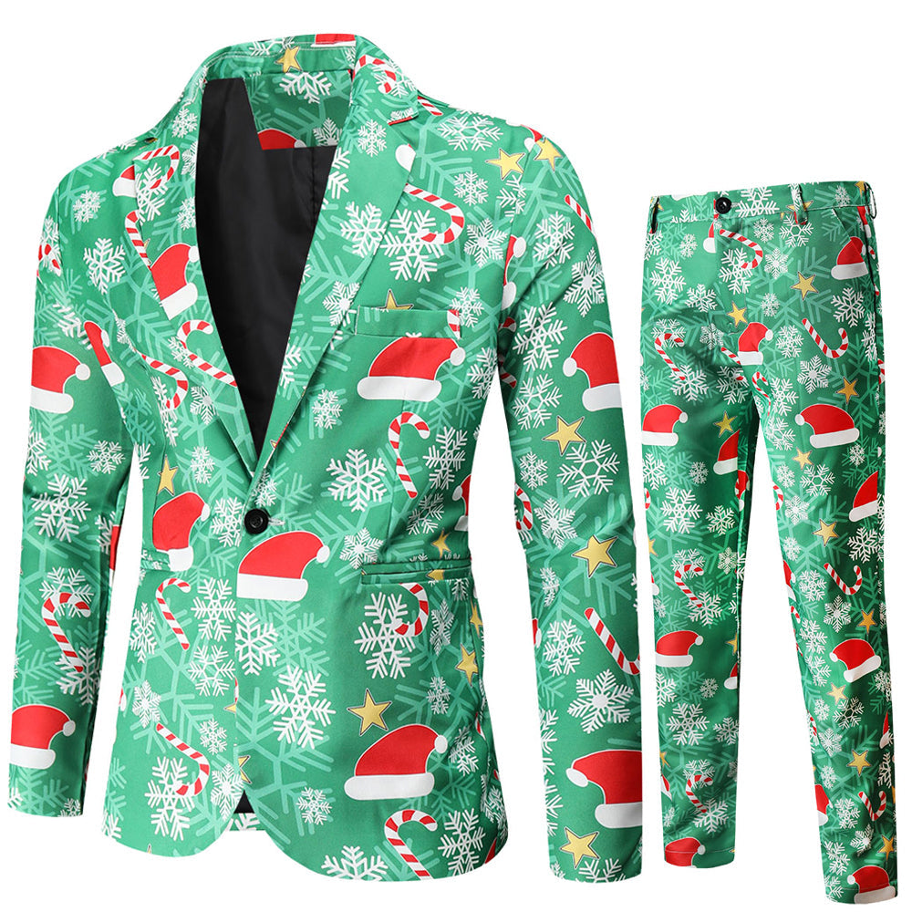 2-Piece: Fun Ugly Christmas Costumes For Men - Complete Xmas Suit Outlet Low Pice Fee Shipping