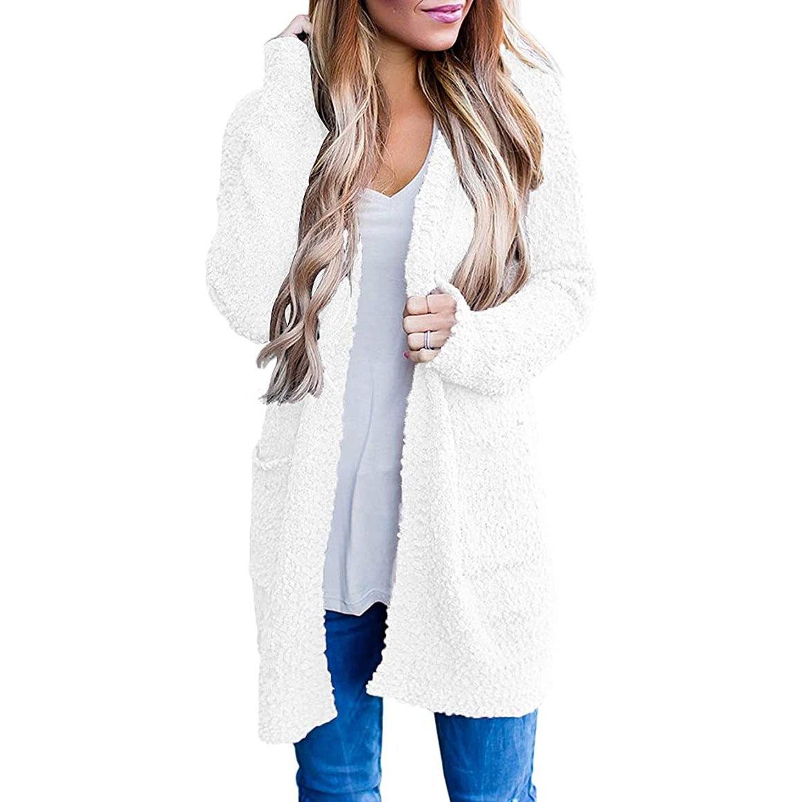 Women's Long Sleeve Soft Chunky Knit Sweater Coat Collections For Sale