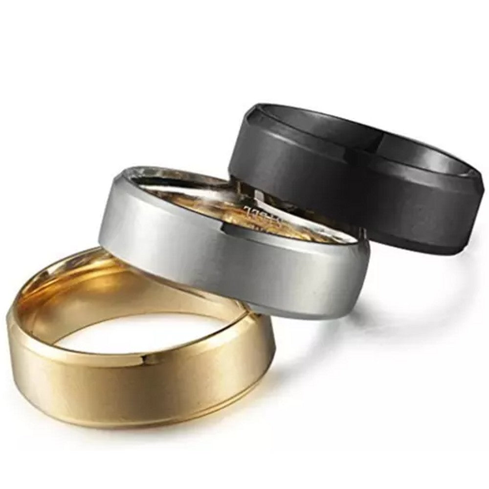 3 Pack: 316L Stainless Steel Comfort Fit Band Rings Cheap With Paypal