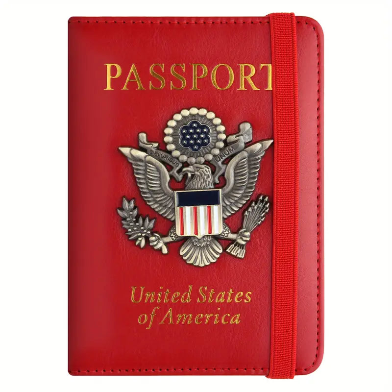 Creative Passport Holder Cover With 3D Metal Badge Discount Footaction