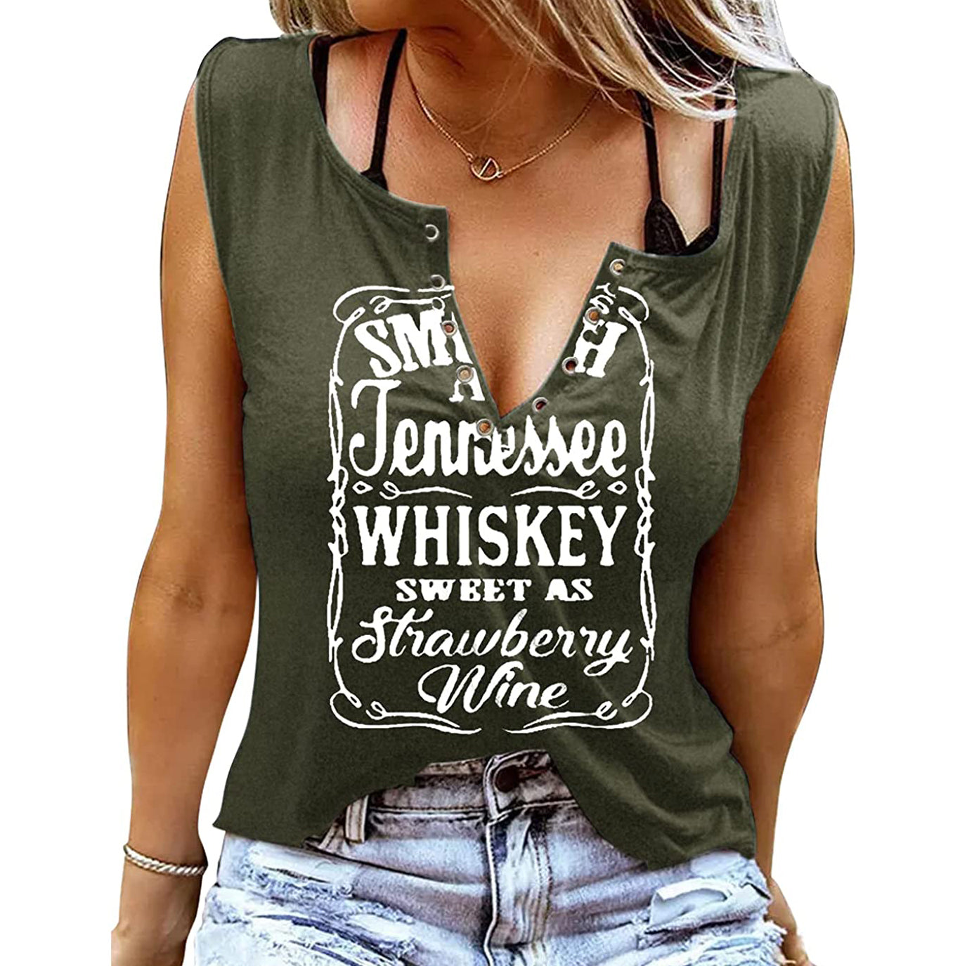 Smooth As Tennessee Whiskey Sweet As Strawberry Wine Shirt Inexpensive