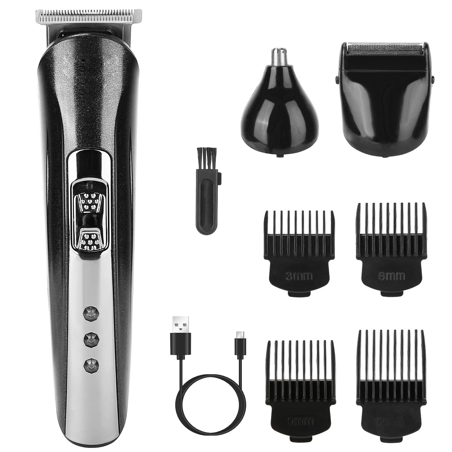 3-in-1 Rechargeable Hair Clipper Cordless Hair Trimmer Shaver Clearance Best Seller