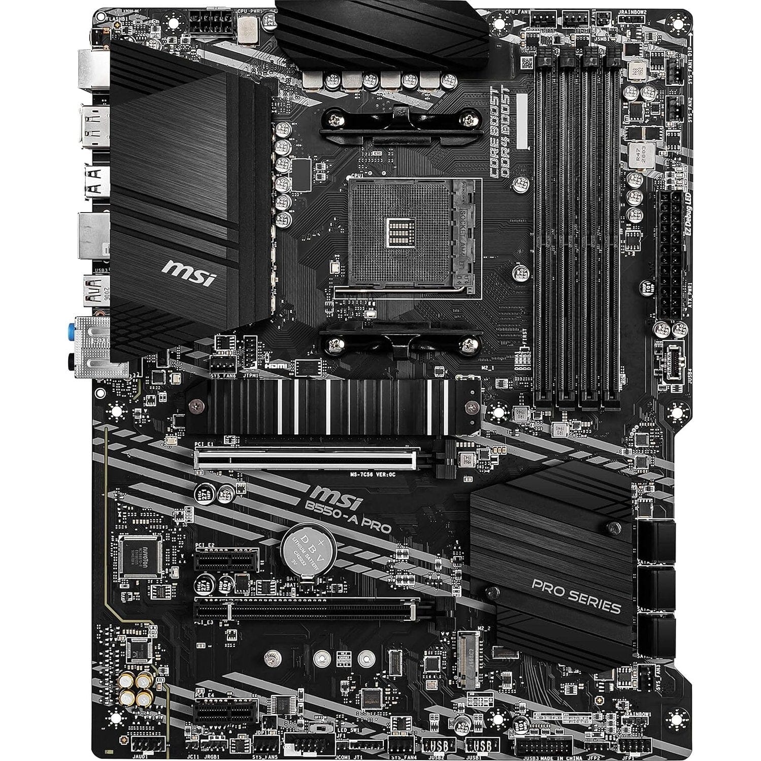 MSI B550-A PRO ProSeries Motherboard (AMD AM4, DDR4, PCIe 4.0, SATA 6Gb/s, M.2, USB 3.2 Gen 2, HDMI/DP, ATX) (Refurbished) Discount Cheapest