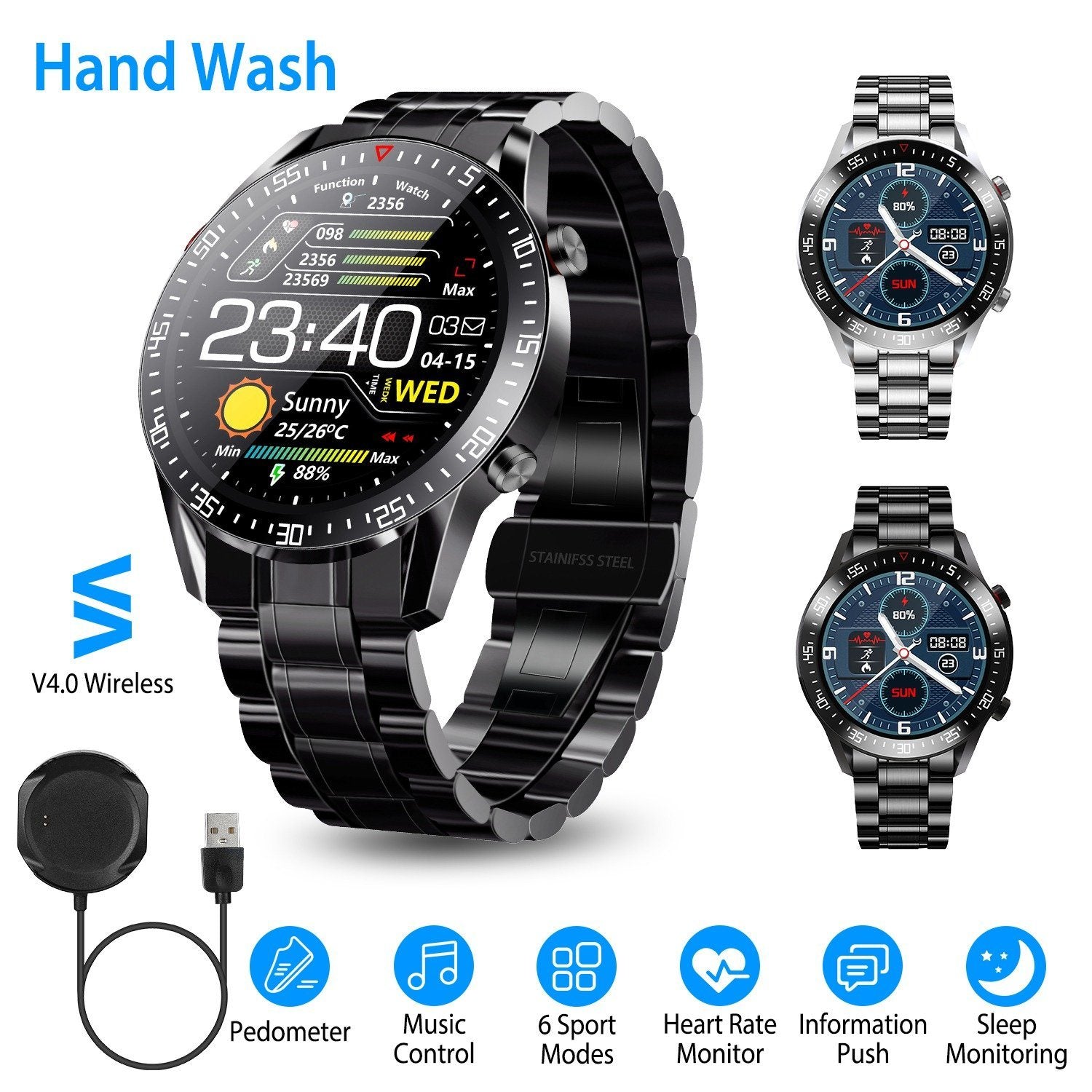 Wireless Smartwatch Fitness Tracker IP68 Waterproof Sport Bracelet The Cheapest For Sale