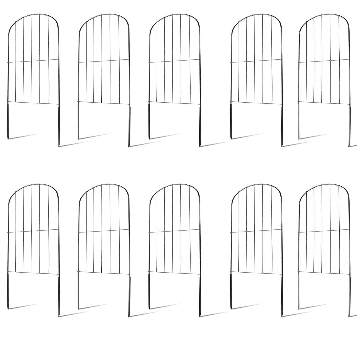 10-Pieces: Decorative Garden Fence Rustproof Iron Wire Arched Fence Many Kinds Of Cheap Pice