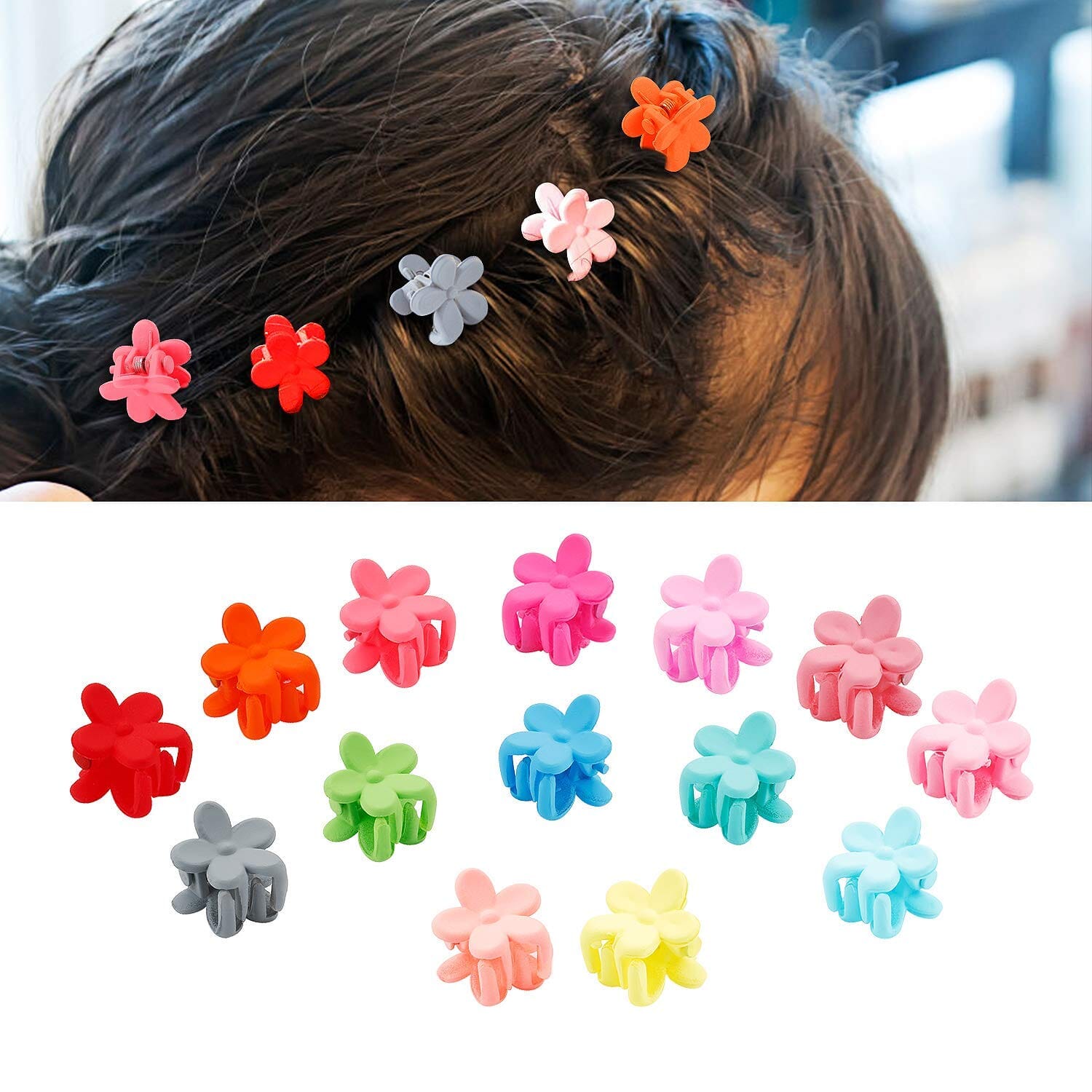 100-Pieces: Non-Slip Colorful Mini Hair Claw Clips Clamps Accessories Cheap Sale Online Online