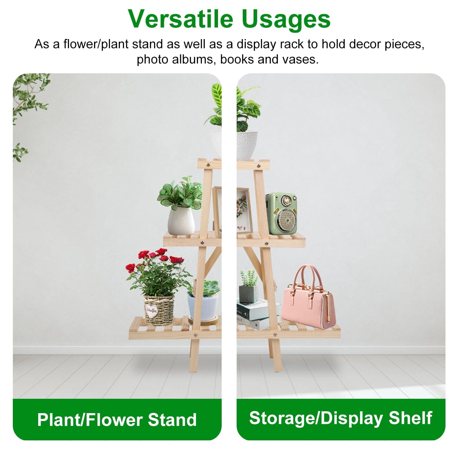 3-Tier Potted Flower Shelf Multi-tier Flower Pot Rack Holder Triangle Ladder Pay With Visa Cheap Pice