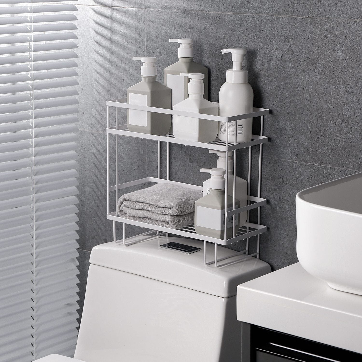 2-Tier Over the Toilet Storage Shelf Rack Clearance Online