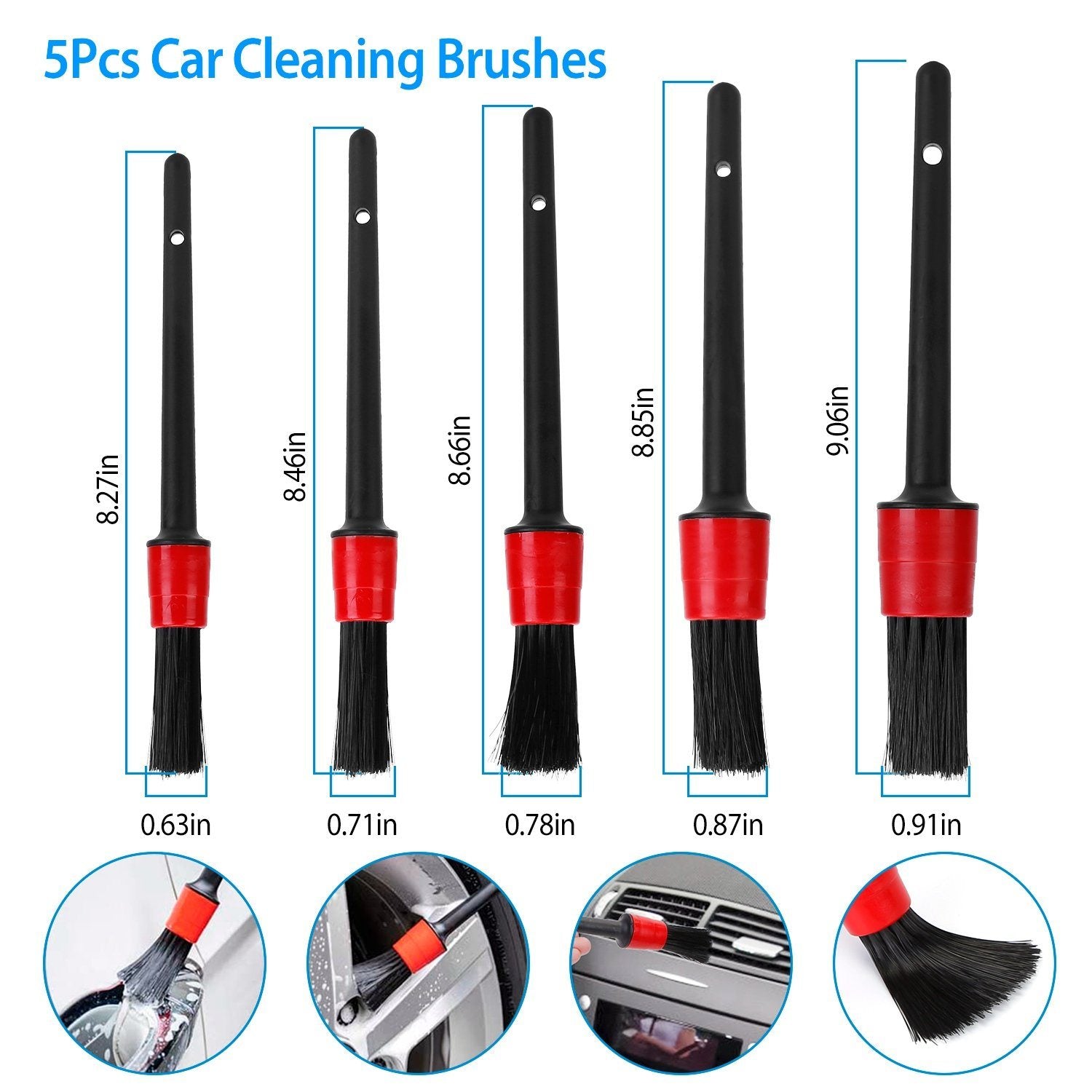 5-Pieces: Car Detailing Brush Set Buy Cheap Latest