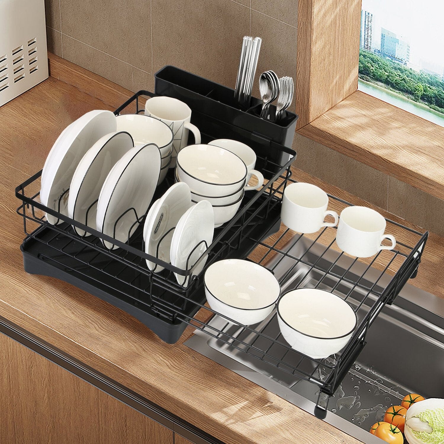 Retractable Dish Drying Rack Free Shipping Factory Outlet