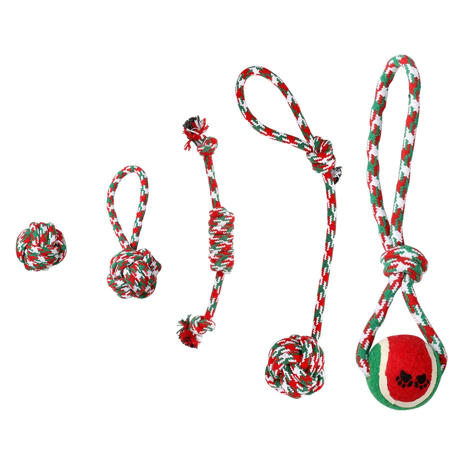 5-Pieces: Christmas Dog Rope Chew Toys Cheap Sale From China