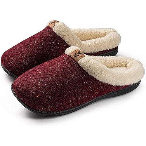 Roxoni Women's Sweater Knit Fleece Lined Clog Slippers Warm House Shoe Latest Cheap Online