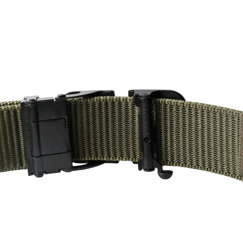 Men's Automatic Metal Buckle Nylon Canvas Webbing Belt Clearance Online Official Site