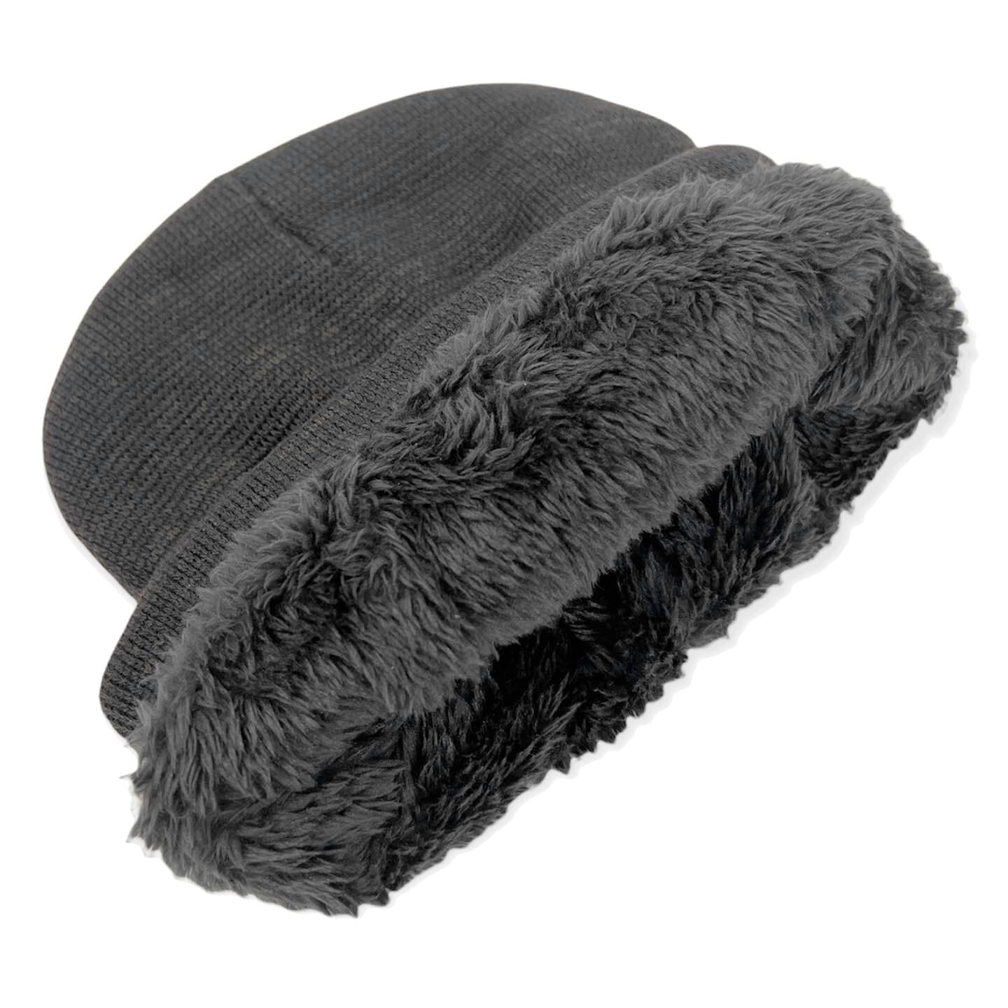 Fleece Lined Fold Over Thermal Winter Beanie Hat Affordable Cheap Online