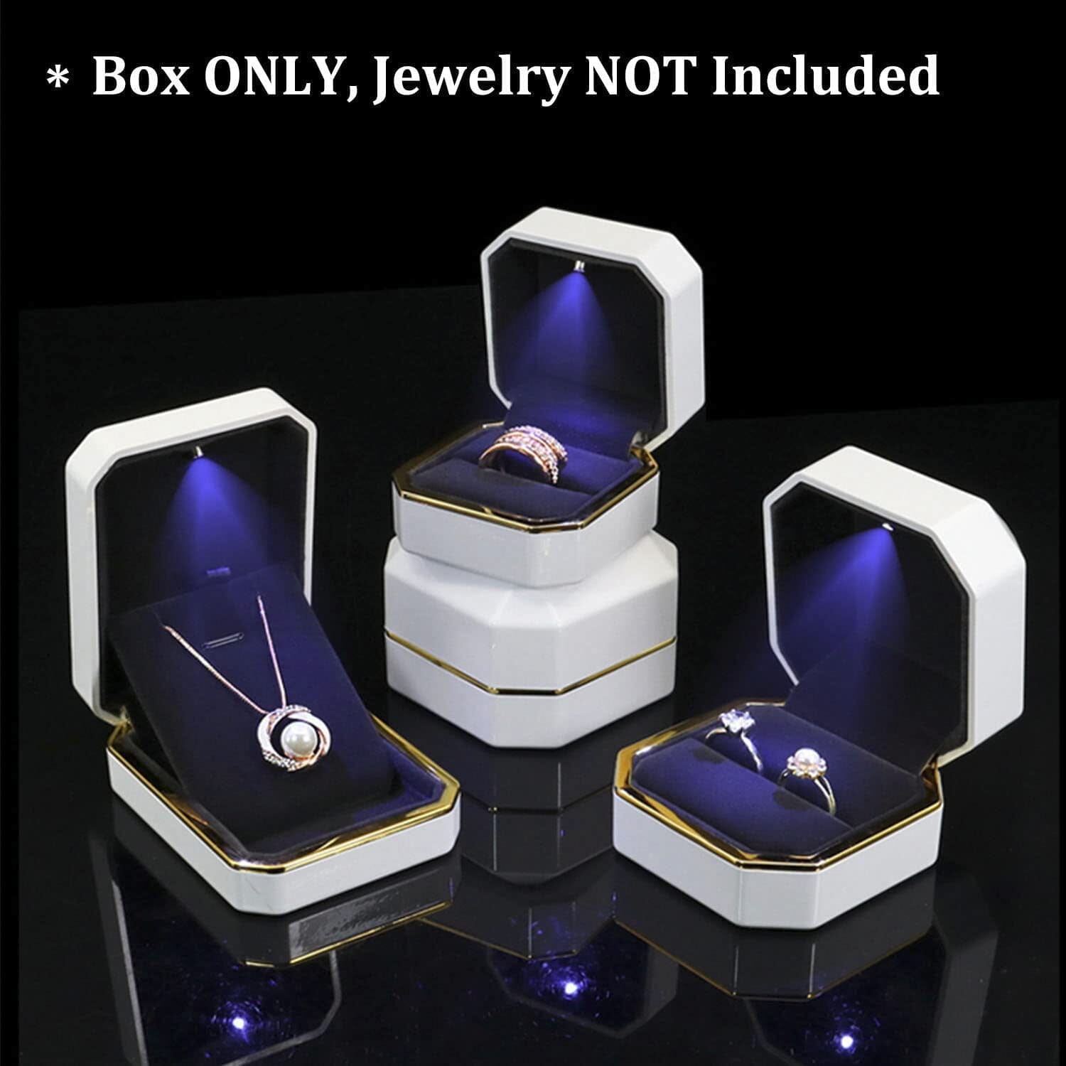 Luxury Ring Box with LED Light Cheap Sale Wholesale Pice