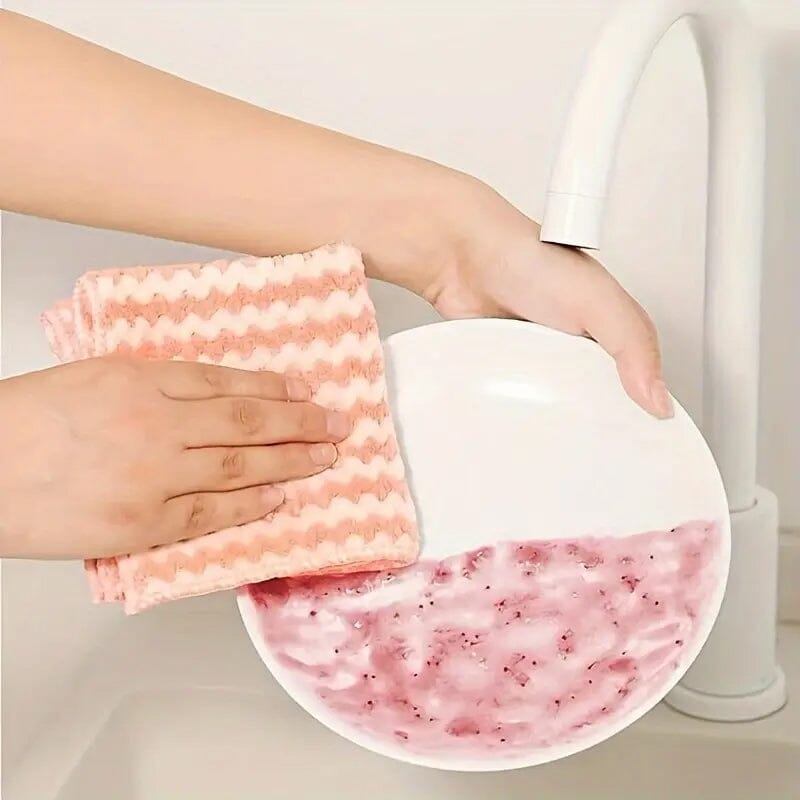 5-Pack: Ultra-Soft Microfiber Dish Cloths Amazon For Sale