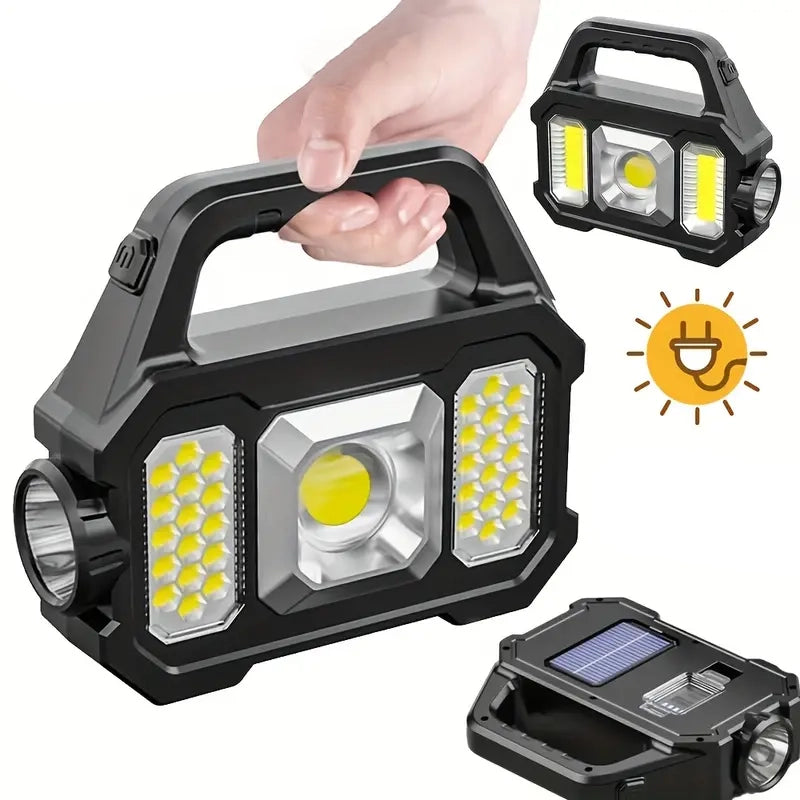 Solar Portable Flashlight & Handheld Searchlight with Side Lights Clearance Pices