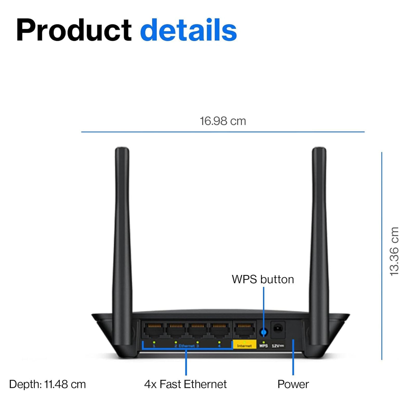 Linksys WiFi 5 Router Dual-Band 1,500 Sq. Ft Coverage (Refurbished) Clearance Choice