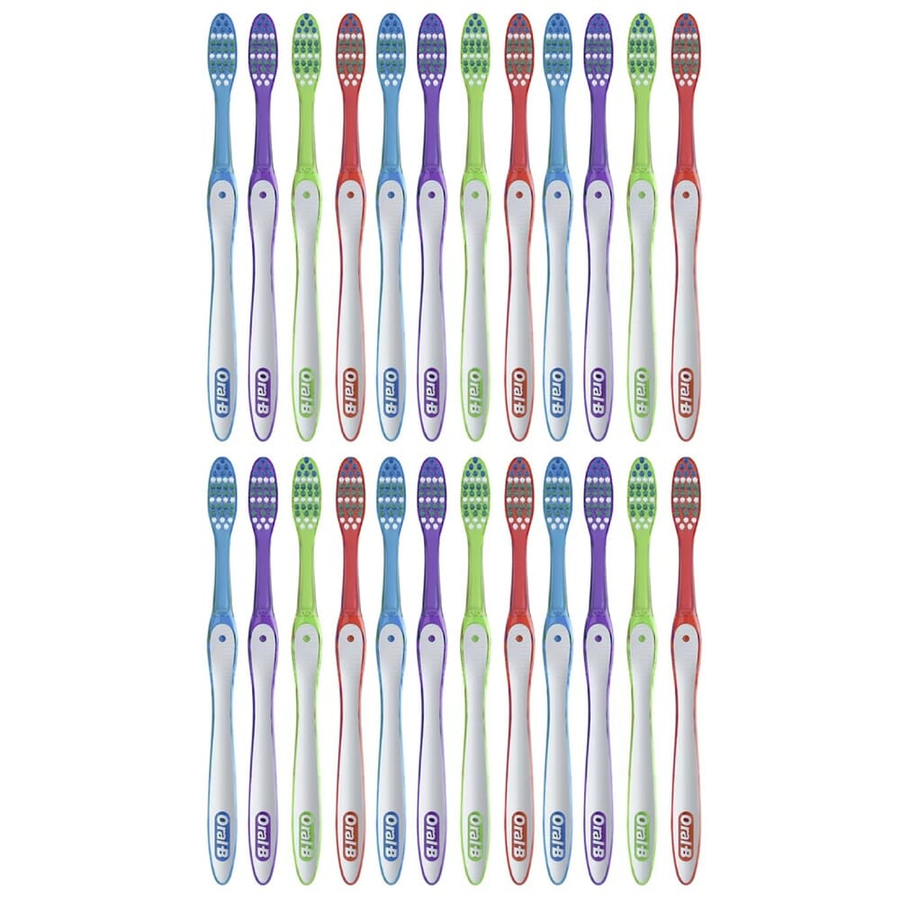 24-Pack: Oral B Fresh & Clean Medium Toothbrush Cheap Professional