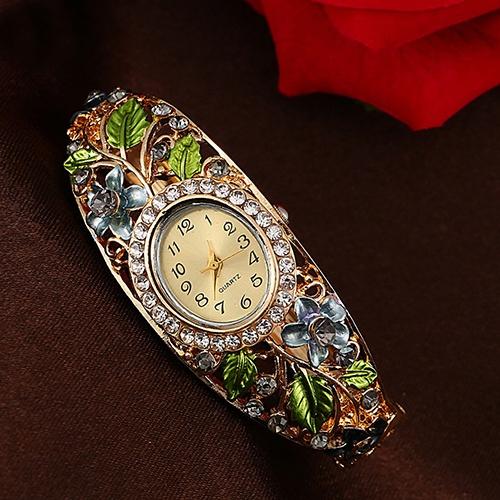 Women's Crystal Bracelet Wrist Watch Free Shipping For Sale