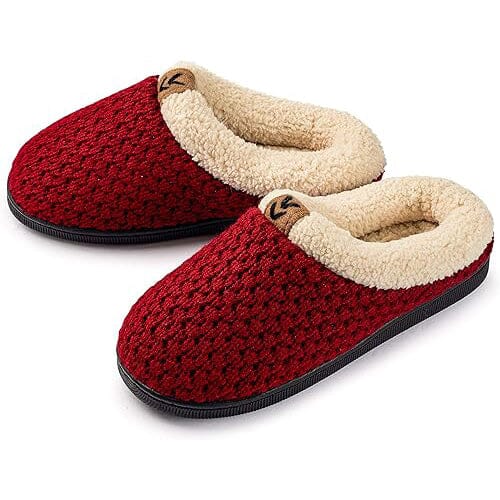 Pupeez Girls Sweater Knit Slippers Fleece Lined House Shoe Cheap Pice Wholesale Pice