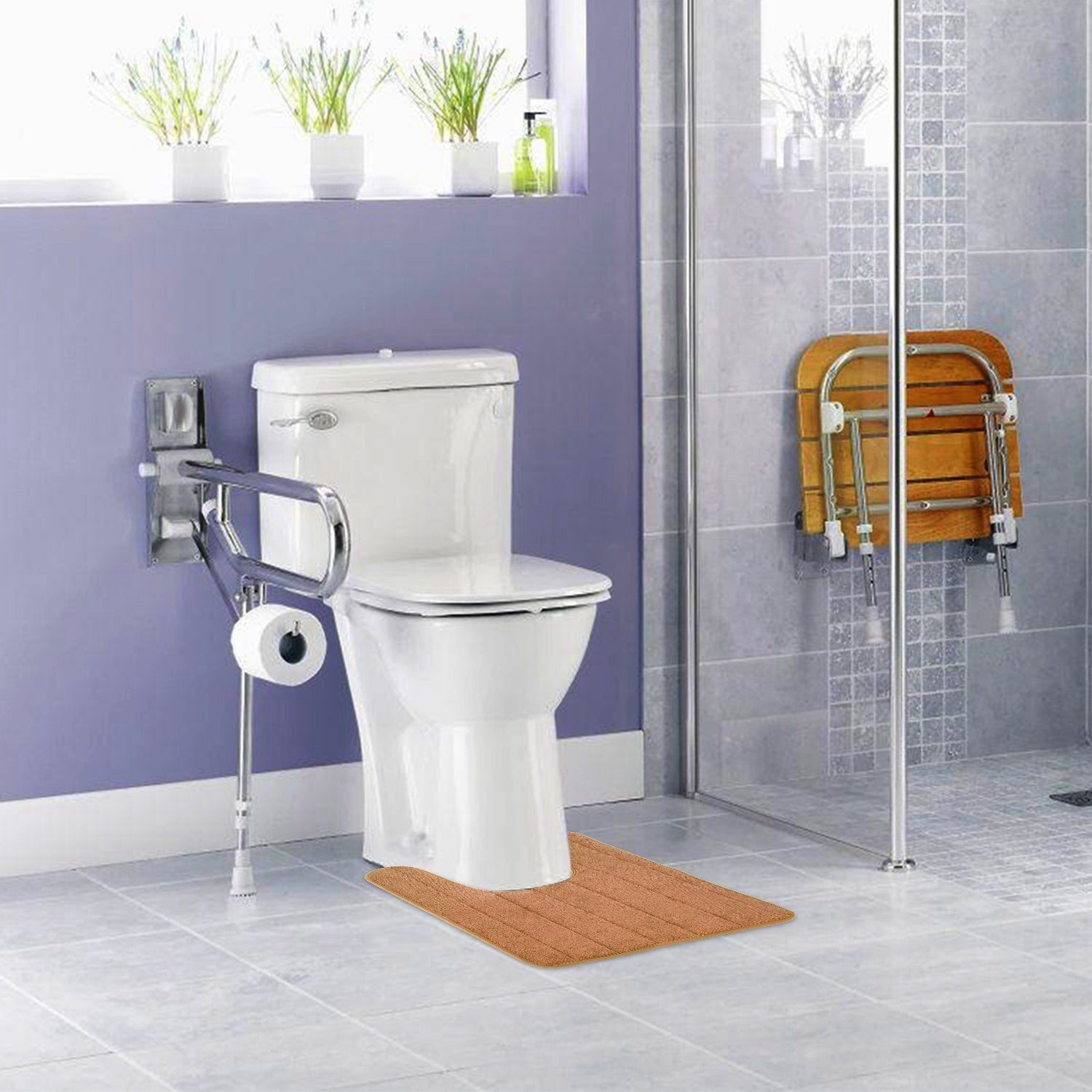 U Shaped Non-slip Toilet Mat Outlet Fashionable