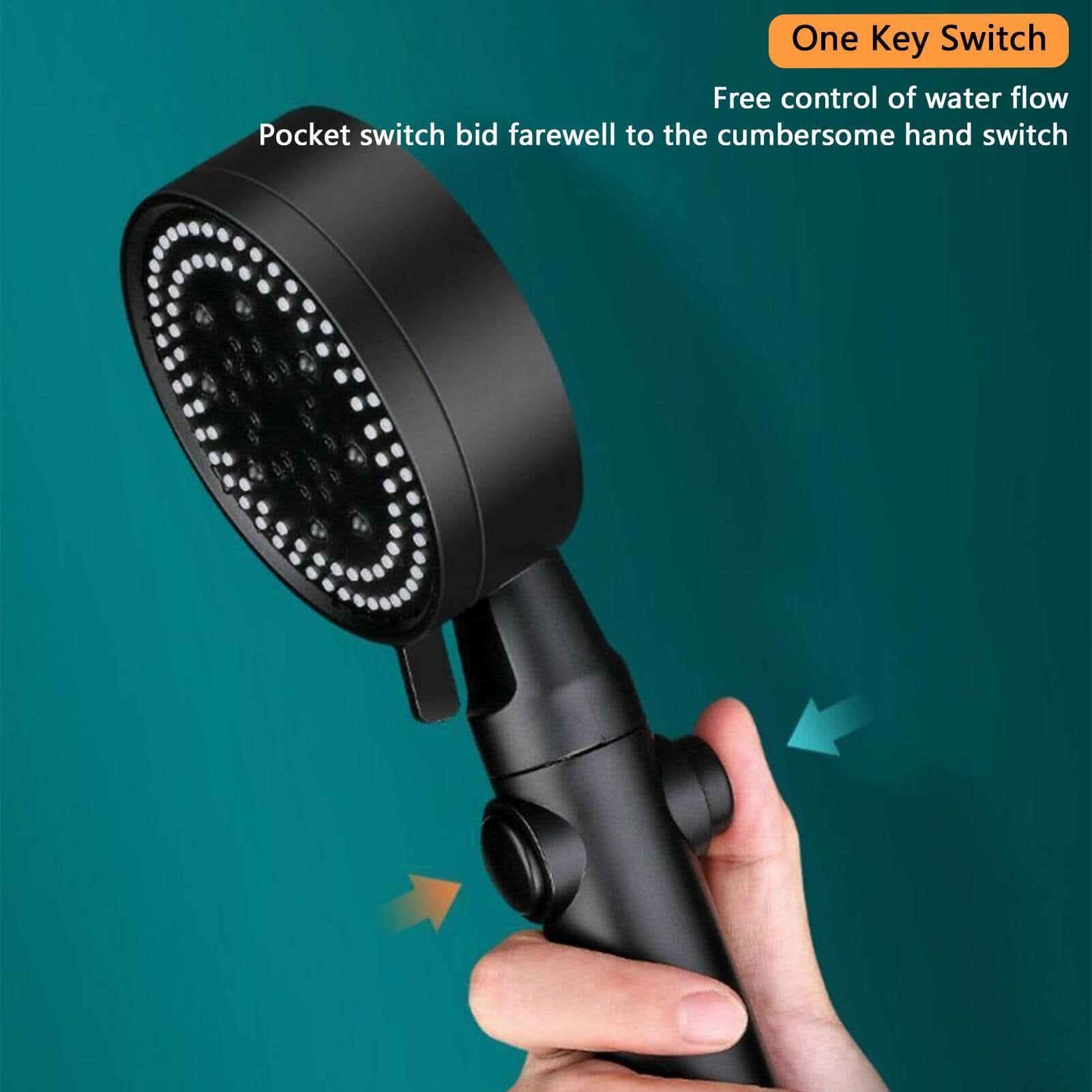 High-Pressure Shower Head 5-Modes Adjustable Faucet Aerator Water Saving Outlet Locations For Sale