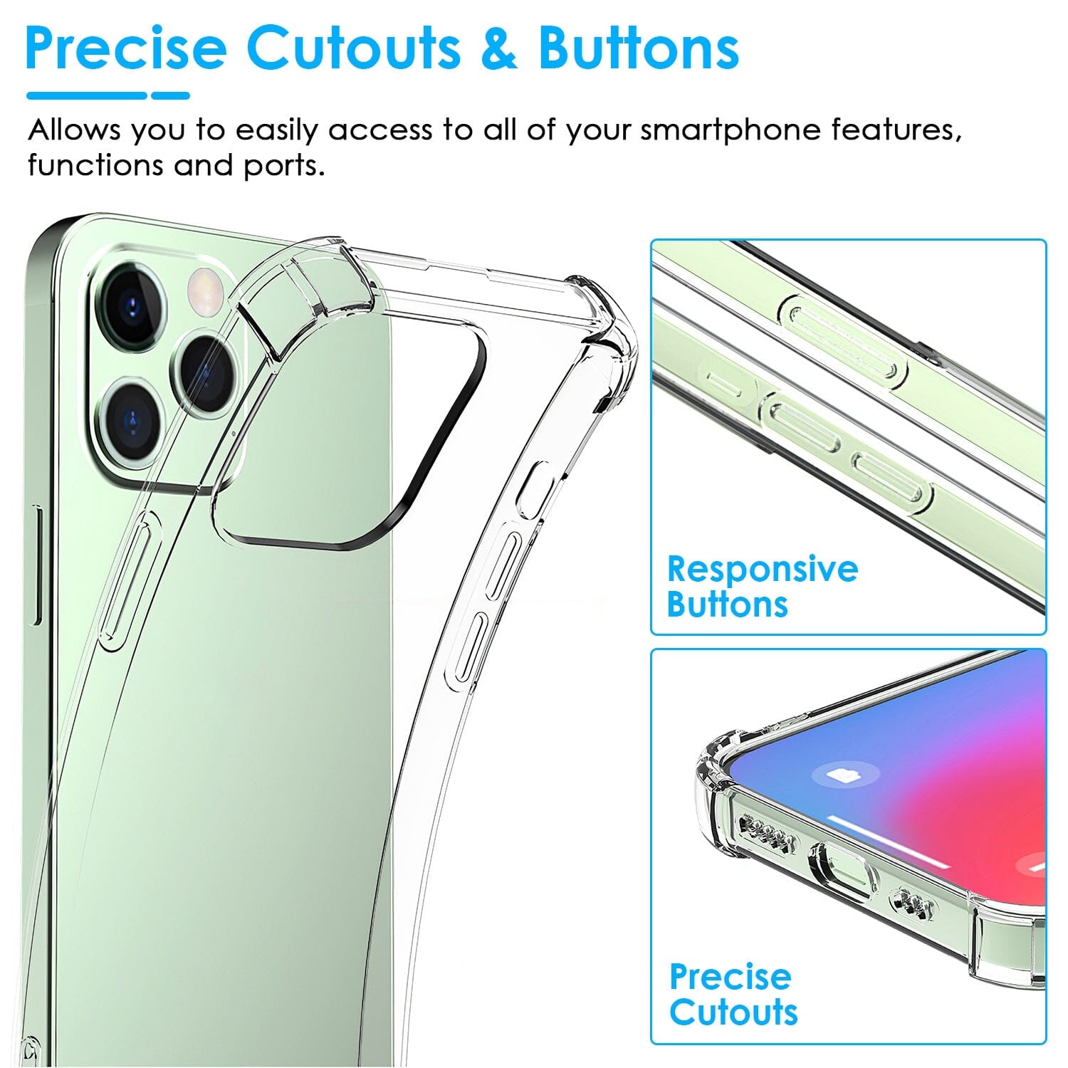 iPhone Shockproof Clear Phone Case Soft TPU Online Shop From China