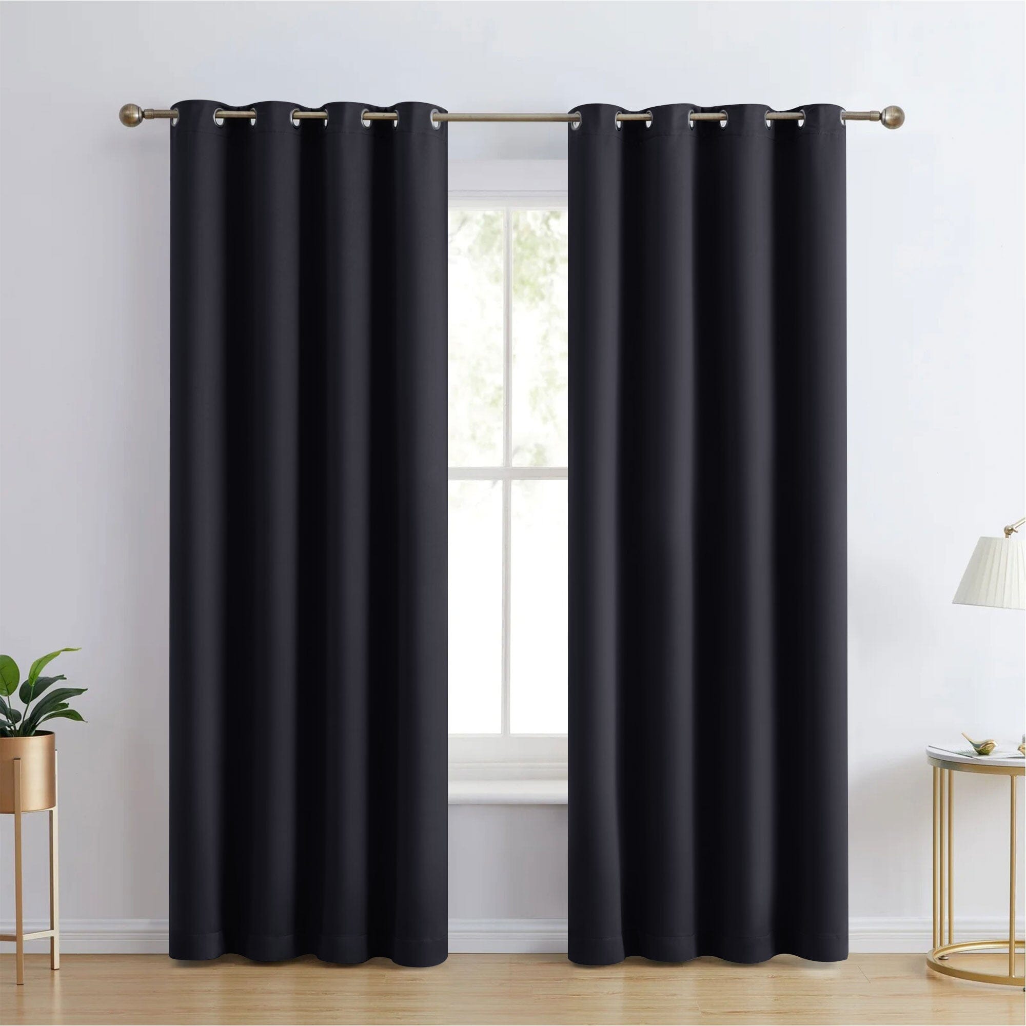 2-Piece Set: Blackout Curtains Double Panel Thermal Insulated Room Darkening Curtain Pair Grommet Top Design Cheap Sale Outlet Locations