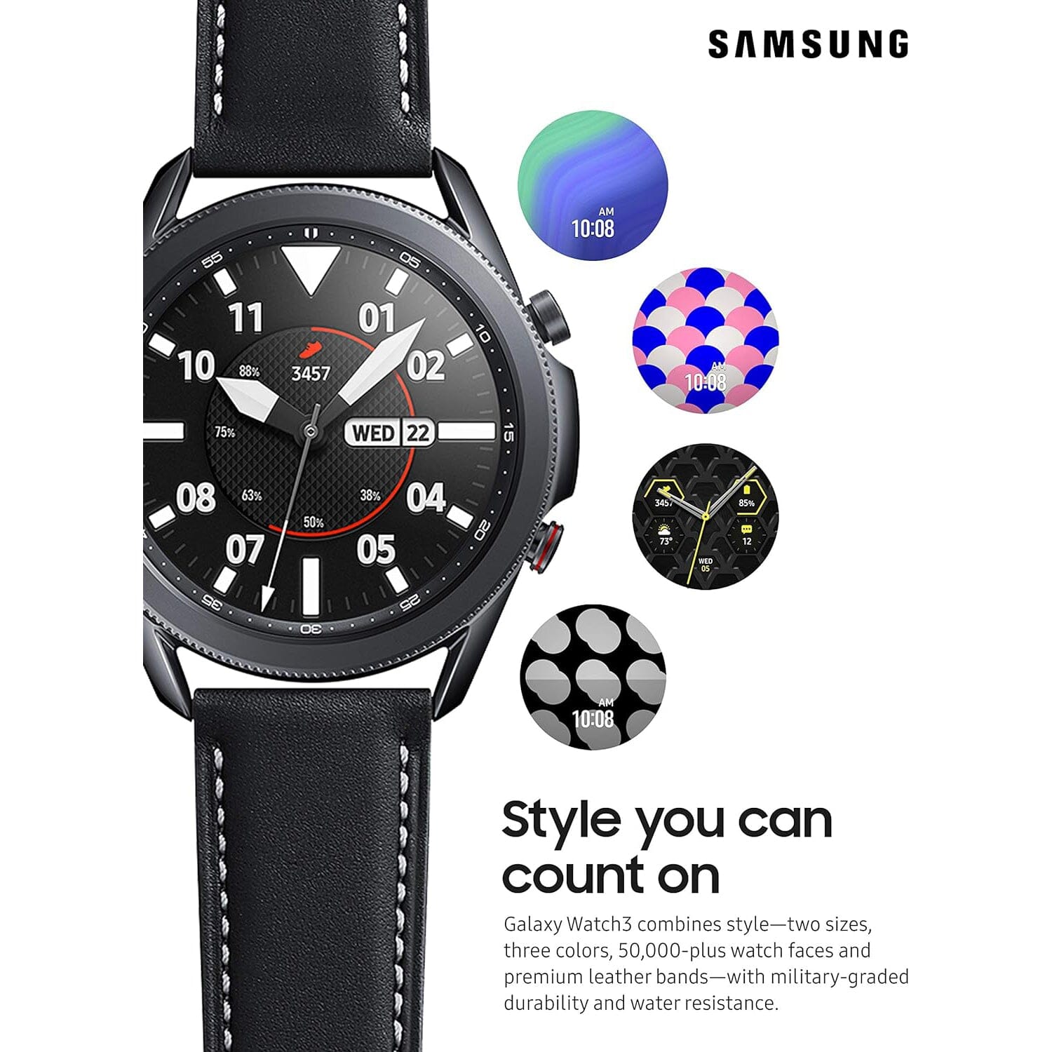 Samsung - Galaxy Watch3 Smartwatch 45mm Stainless LTE - Mystic Black Cheapest Pice For Sale