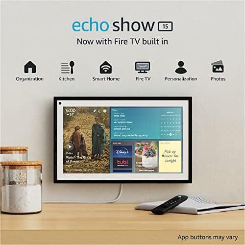 Echo Show 15 Full HD 15.6 Smart Display with Alexa, Fire TV and Remote (Refurbished) Amazon For Sale