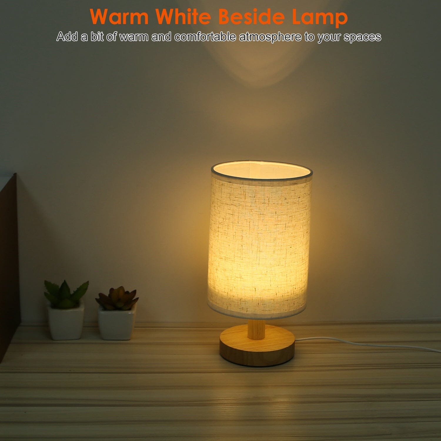 Warm White Nightstand Lamp USB Plug Modern Lantern Marketable Sale Online