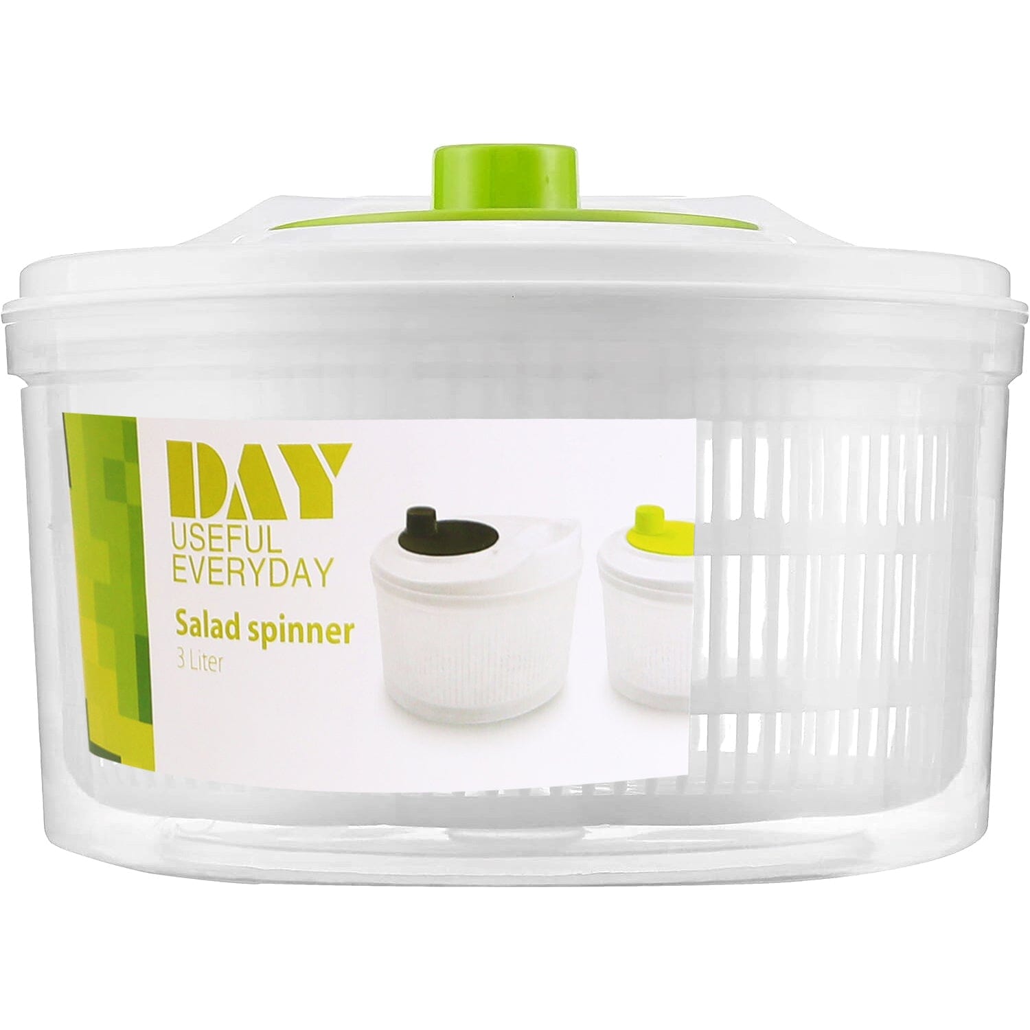 3L/0.8Gal Salad Spinner Washer with Lid Outlet New