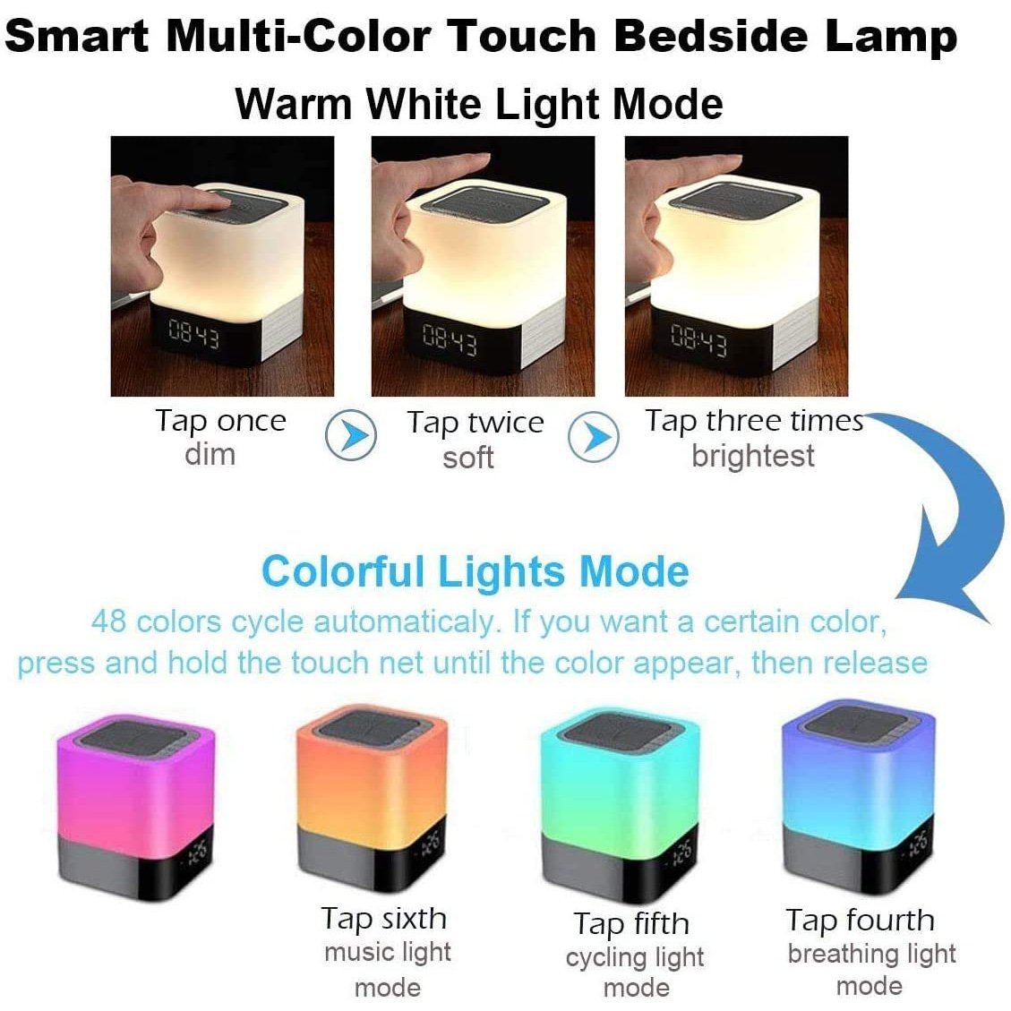 Bluetooth Speaker Touch Sensor Bedside Lamp Shipping Discount Sale