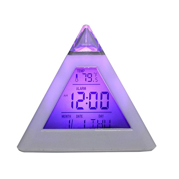 7 Color Changing LED Alarm Clock Cheap View