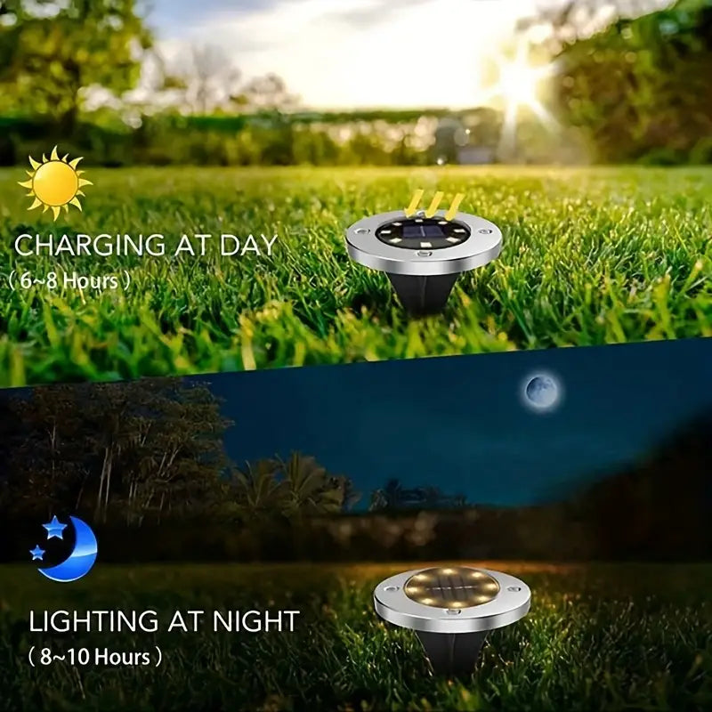 4-Pack: Waterproof Solar Garden Lights Online Online Cheap Online